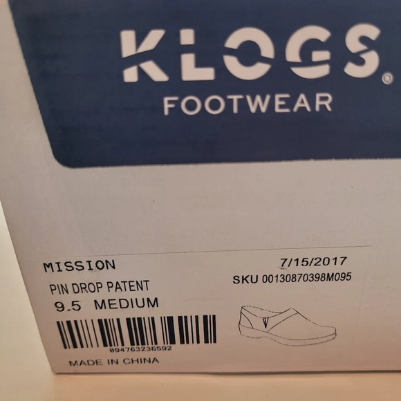 Klogs Footwear Mission Clog Pin Drop Patent Leather Size Women's 9.5 NEW in Box - Picture 12 of 12